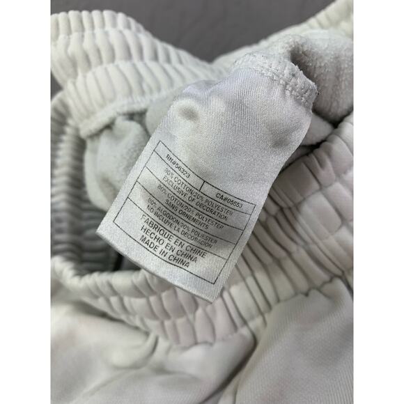 Jordan Sweatpants White Mens Medium Vintage Y2K Draw Tie String Gym - Picture 4 of 9